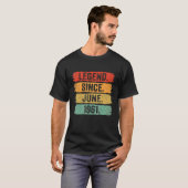 61誕生日伝説1961年6月以来61歳 Tシャツ (正面フル)
