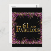 61誕生日 ポストカード (正面/裏面)