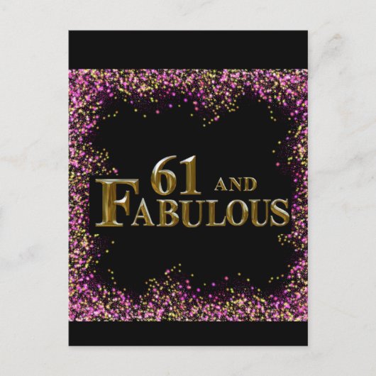 61誕生日 ポストカード (正面)
