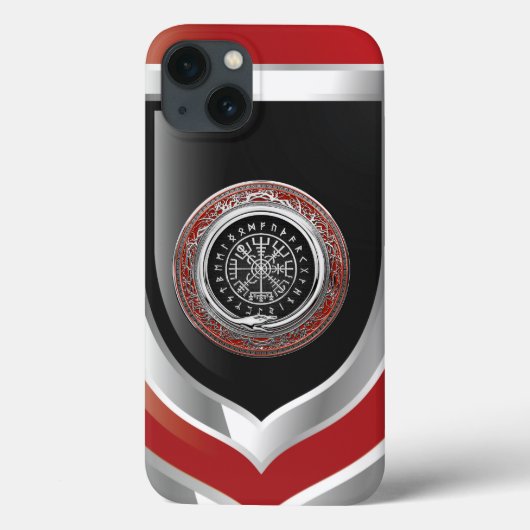 [610] Vegviser -バイキングシルバー魔法Runic Compass Case-Mate iPhoneケース (裏面)