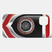 [610] Vegviser -バイキングシルバー魔法Runic Compass Case-Mate iPhoneケース (裏面 (横))