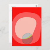 615赤抽象芸術 ポストカード (正面/裏面)