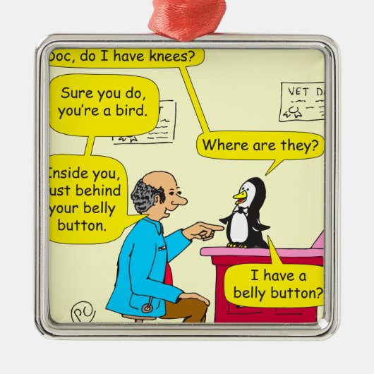 617私は膝の漫画を有します メタルオーナメント (正面)