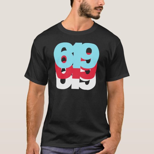 619市外局番 Tシャツ (正面)