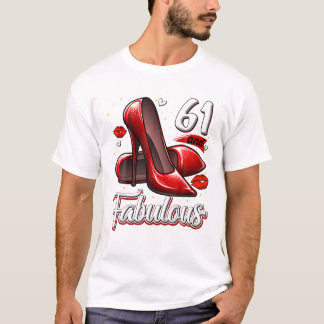61 素敵なハイヒールのステップ Tシャツ