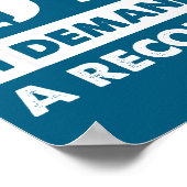 61 Birthday Gift Funny Demand Recount 61 Years Old ポスター (角)