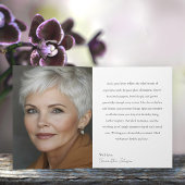 61 & Fabulous Orchid Photo Birthday Greeting Card カード