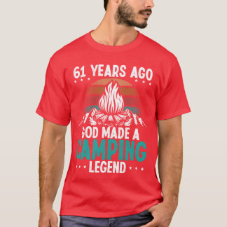 61 Year Old Camping Legend Scout 61Birthday Camper Tシャツ