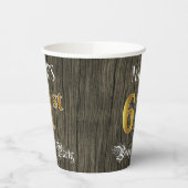 61th Birthday Party — フェイク金ゴールド&ウッドフェイク・ルックス 紙コップ (左)