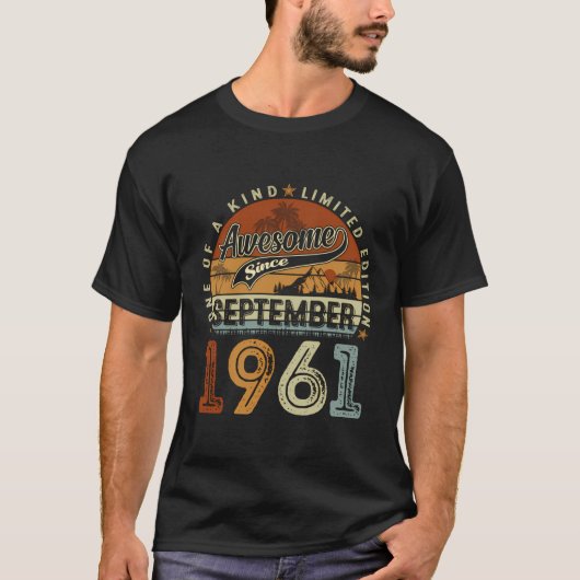 62おもしろい歳1961年9月ヴィンテージ62ndバート tシャツ (正面)