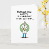 62おもしろい番目の誕生日グリーティングカード カード (黄色い花)