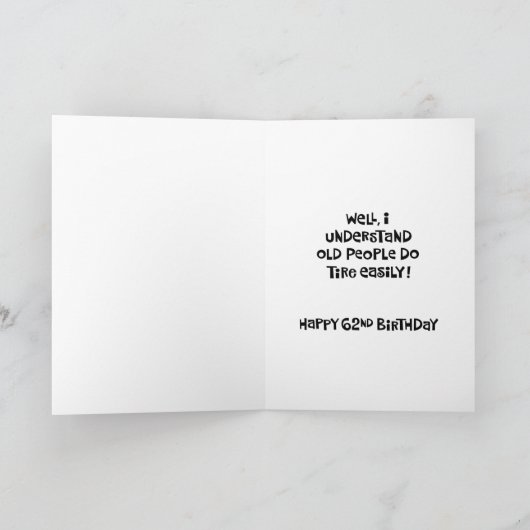 62おもしろい誕生日 カード (内部)