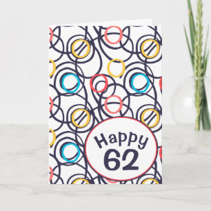 62ファンキー誕生日のドードル カード