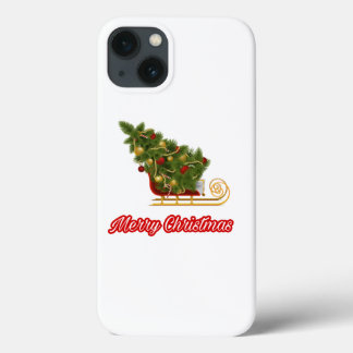 62ホホホサンタクロース笑い顔メリークリスマス iPhone 13ケース