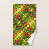 62レッドジェッコタオルSET バスタオルセット (ハンドタオル)