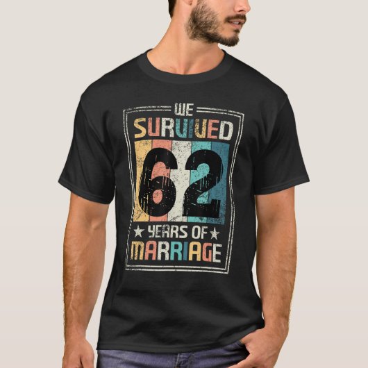 62周年記念結婚62年カップル胡 Tシャツ (正面)