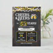 62年ぶりのサプライズ・バックヤードパーティにお祝いとビールを 招待状 (スタンド正面)