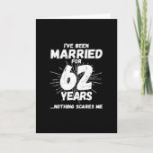 62年目の結婚記念日 面白い 夫婦ネタ カード (正面)