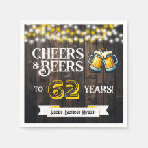 62歳の誕生日おめでとう！乾杯とビールでお祝い
