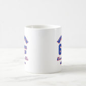 62歳の誕生日のデザイン コーヒーマグカップ (中央)