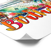 62歳の誕生日クルーズへ Cruising Birthday Tri ポスター (角)
