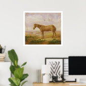 62歳の馬荷車を引くの老ビリー(パネルの油) ポスター (ホームオフィス)