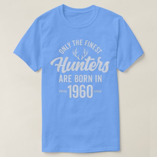 62歳ディアハンター狩り1960 62誕生日 Tシャツ (デザイン正面)