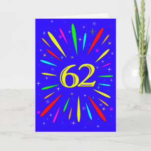 62番目の誕生日爆発カード カード