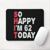 62誕生日嬉しい今日のギフト50 おもしろい マウスパッド (マウス)