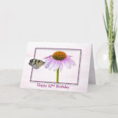 62誕生日蝶の円錐花 カード (正面)