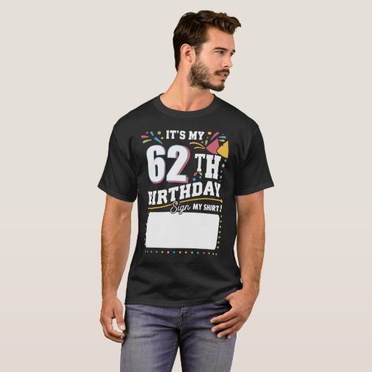 62誕生日62歳の誕生日パーティー Tシャツ (正面フル)