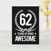 62誕生日(62歳素晴らし) カード (黄色い花)