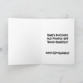 63おもしろい番目の誕生日グリーティングカード カード (内部)