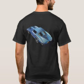 63コルベット分割窓(青) Tシャツ (裏面)