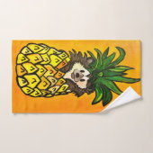 63ハリネズミとパイナップルタオルSET バスタオルセット (ハンドタオル)