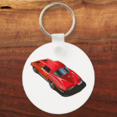 63分割ウィンドウ赤 キーホルダー (正面)