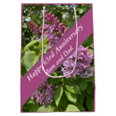 63周年記念薄紫編集可能 ミディアムペーパーバッグ (裏面)