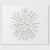 63国立公園マップギフトUSパークヴィンテージカムピン ラッピングペーパー (フラット)