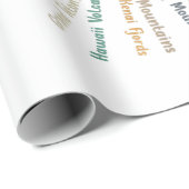 63国立公園マップギフトUSパークヴィンテージカムピン ラッピングペーパー (ロールコーナー)