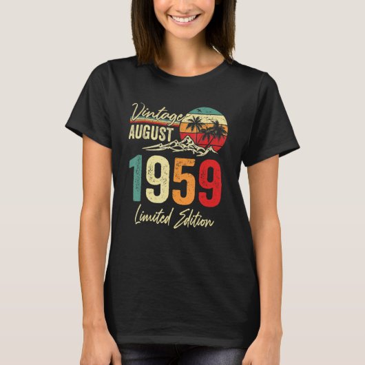 63年旧ヴィンテージ威厳がある1959 63番目の誕生日 Tシャツ (正面)