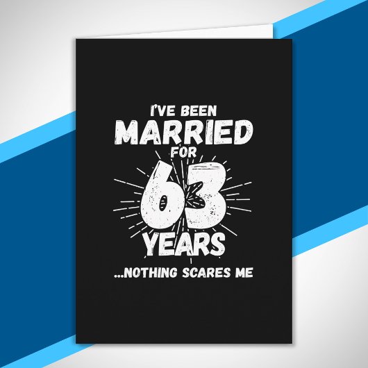 63年間の結婚生活が面白い 63周年結婚記念日 カード