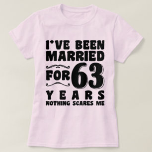 63年間の結婚生活を記念したエンゲージメントプレゼント Tシャツ