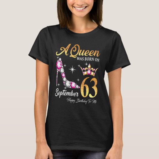 63年9生まれ月の女王 Tシャツ (正面)
