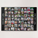 63正方形フォトコラージグリッド(文字付き) – 黒 ジグソーパズル<br><div class="desc">63 SQUAREの写真を使用して個人の写真コラージュを作成する。このクリーンモダンレイアウトには、ファミリ名または名前を追加するための文字ブロックがサンセリフフォントに含まれている。領域の背景色を変更でカスタマイズきる。***この写真最高のレイアウトの結果は数々の、アップロードする前に写真を四角に切り取る。または被写体を中心に写真を使用する。***</div>