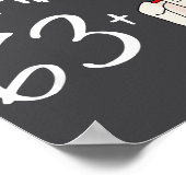 63歳にプラス1歳 女性向け 63歳の誕生日おもしろグッズ ポスター (角)