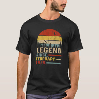 63歳のレトロ誕生日ギフト伝説Febr Tシャツ