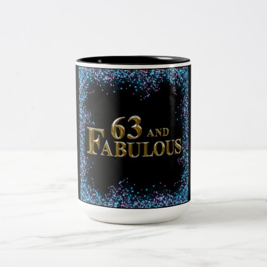 63歳の誕生日 ツートーンマグカップ (中央)