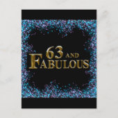 63歳の誕生日 ポストカード (正面)