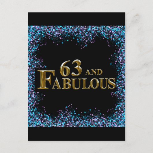 63歳の誕生日 ポストカード (正面)