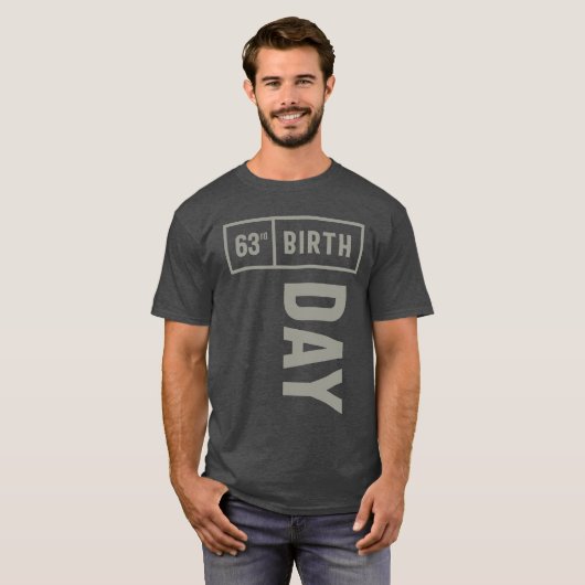 63歳の誕生日 Tシャツ (正面フル)